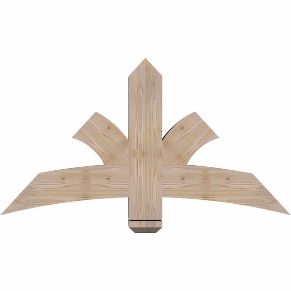 Ekena Millwork Davenport Smooth Timber Gable Bracket, Douglas Fir, 48"W x 26"H x 5 1/2"D x 5 1/2"F, 13/12 Pitch GBW048X26X0606DAV00SDF - main